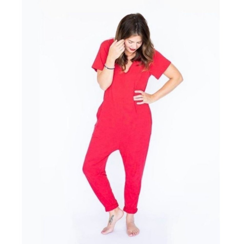 Smash & Tess x Jillian Harris Sunday Romper Red Size Small